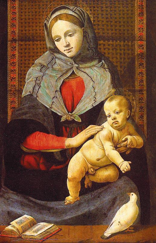 Piero di Cosimo The Virgin Child with a Dove Spain oil painting art